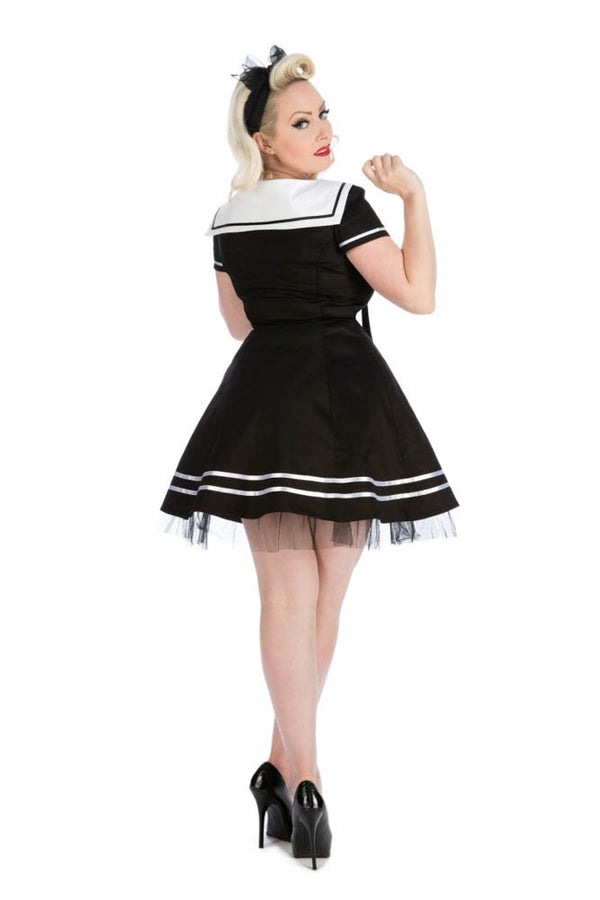 9453 Sailor Mini Dress in Black – Orchid Bloom Clothing