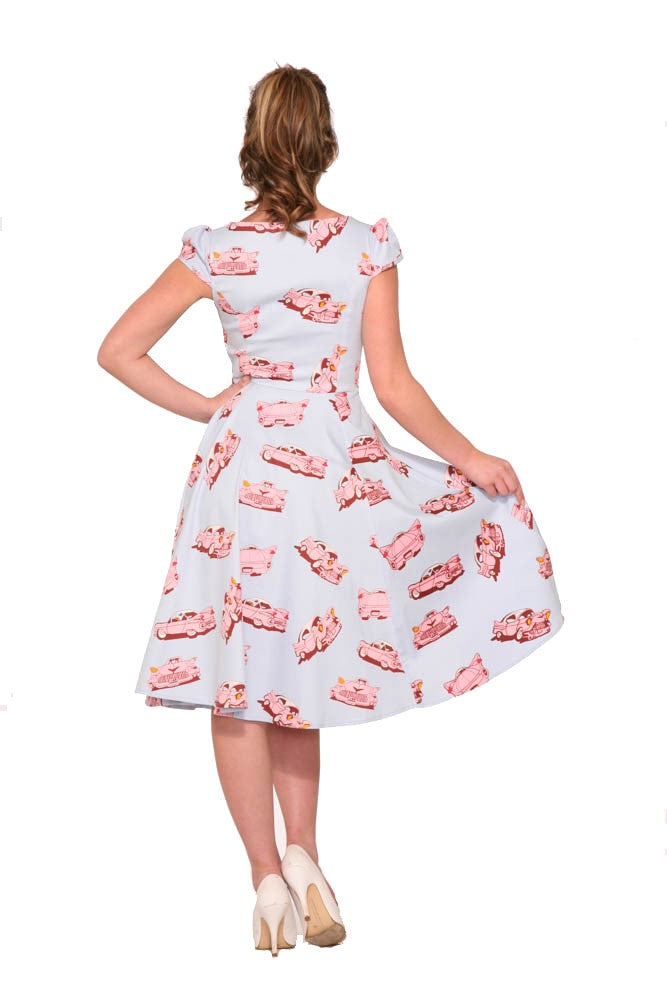 9836 Car Hop Swing Dress