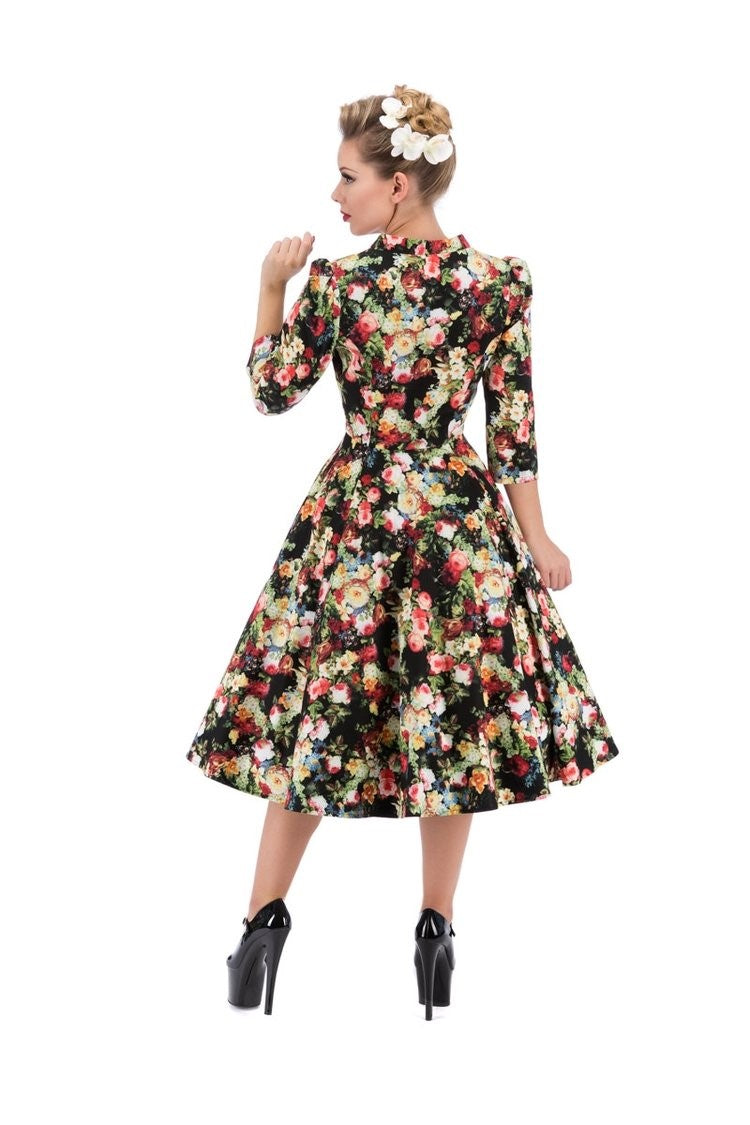 9945 Thorny Rose Swing Dress
