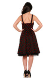 9978 Nikki Dress in Red Polka-dot