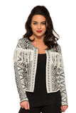 C6272 Snowy Fair Isle Sweater Jacket