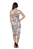 L020543 Purple Floral Dress
