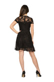V020746 Lacey Black Dress